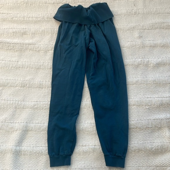 Vintage 90s Danskin 100% cotton green athletic pants sweatpants joggers womens S - Picture 6 of 7
